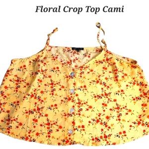 Crop Top | Boho Top | Crop Top | Cami | Summer Top | Floral Cami | Casual Top